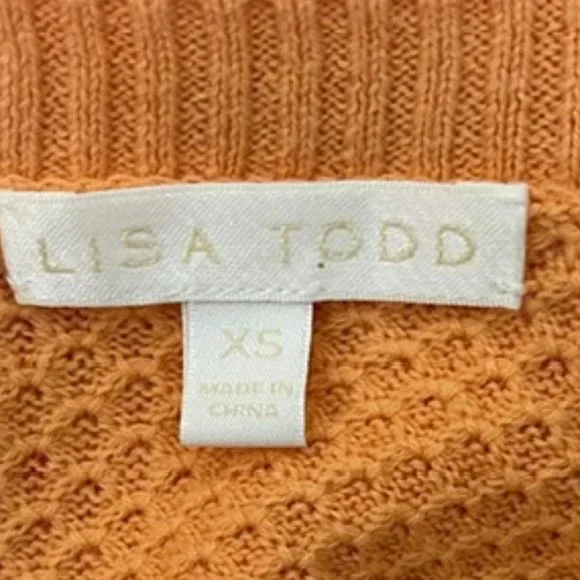Lisa Todd XS To Dye For Tie Dye Laser Cutout Sweater EUC - Picture 5 of 7